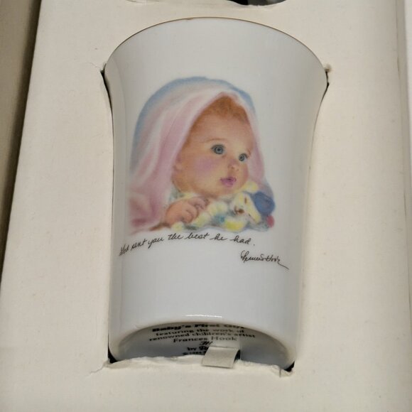 Vintage 1984 Baby's First Gift Set - Bowl, Cup, Tumbler & Pin Box - Picture 9 of 15